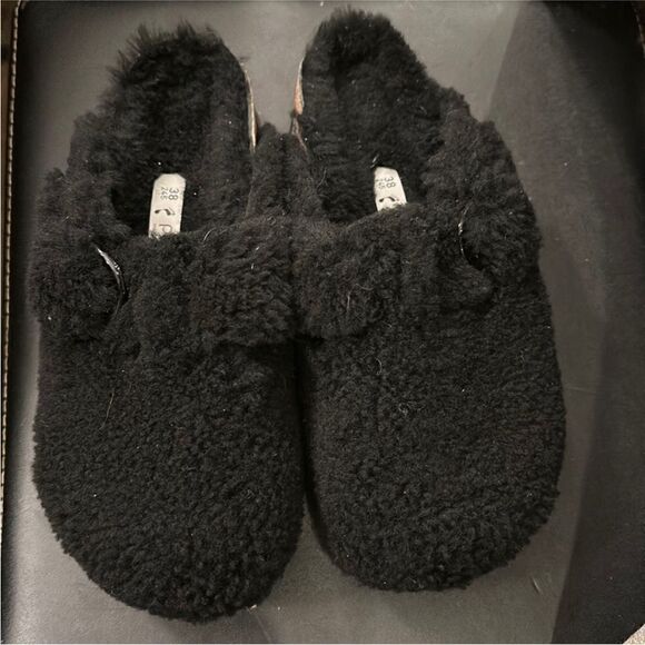Birkenstock Papillio Boston Teddy Shearling Clogs Black EU 38 US 7-7.5 - Picture 6 of 8
